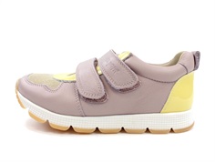 Pom Pom sneaker lavender combi with velcro
